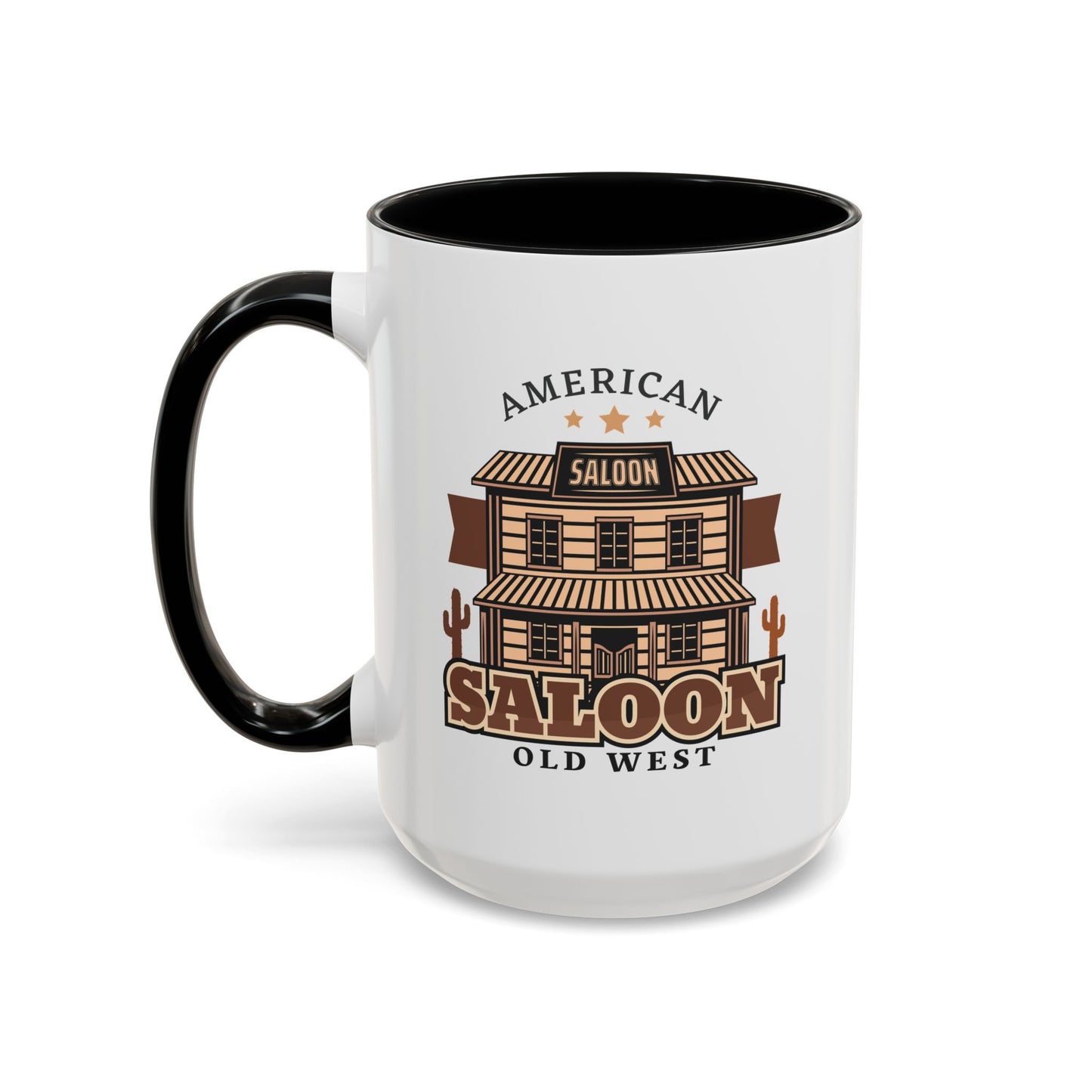 Accent Coffee Mug (11, 15oz) - American Cowboy - Saloon - Wild West