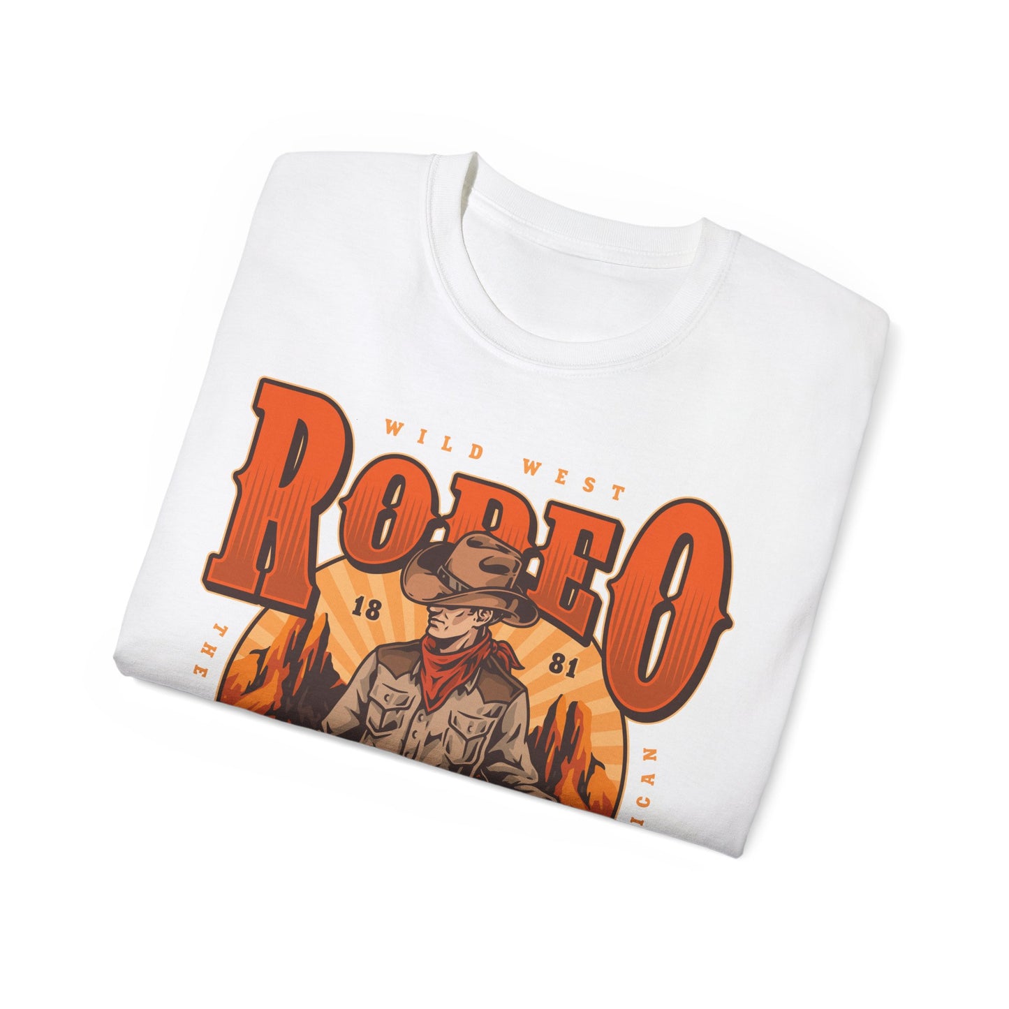 Unisex Ultra Cotton Tee - Wild West Rodeo - True American - The Wild West At Its Best