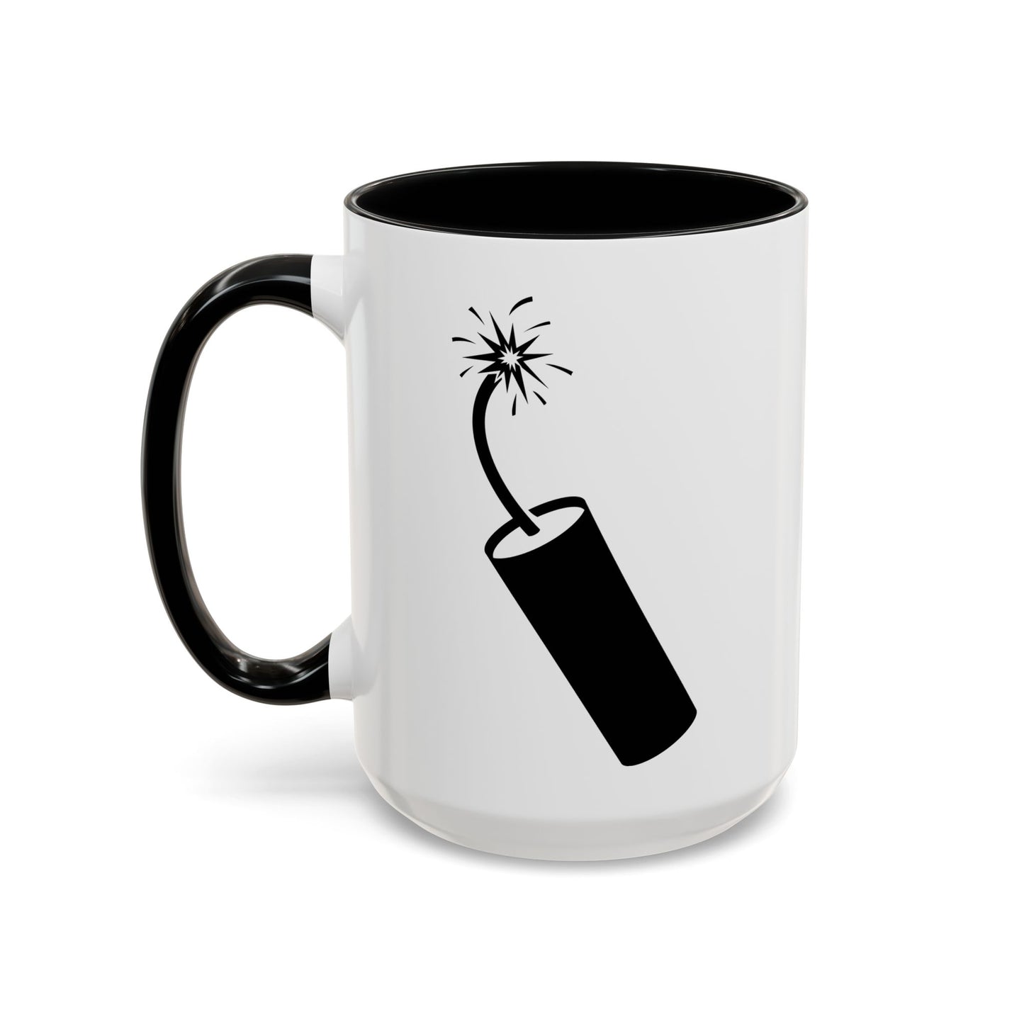 Accent Coffee Mug (11, 15oz) - Dynamite Stick w Burng Fuse X 300