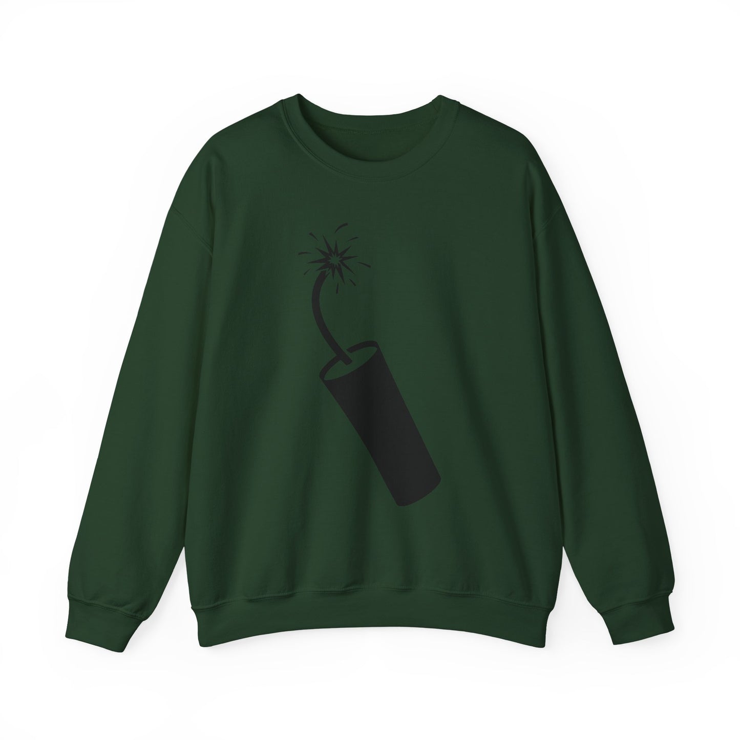 Crewneck Sweatshirt - Dynamite Stick w Burng Fuse X 300