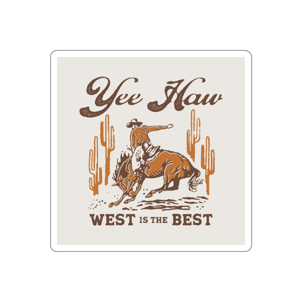 Die-cut stickers - Wild West Cowboy - Yee Haw