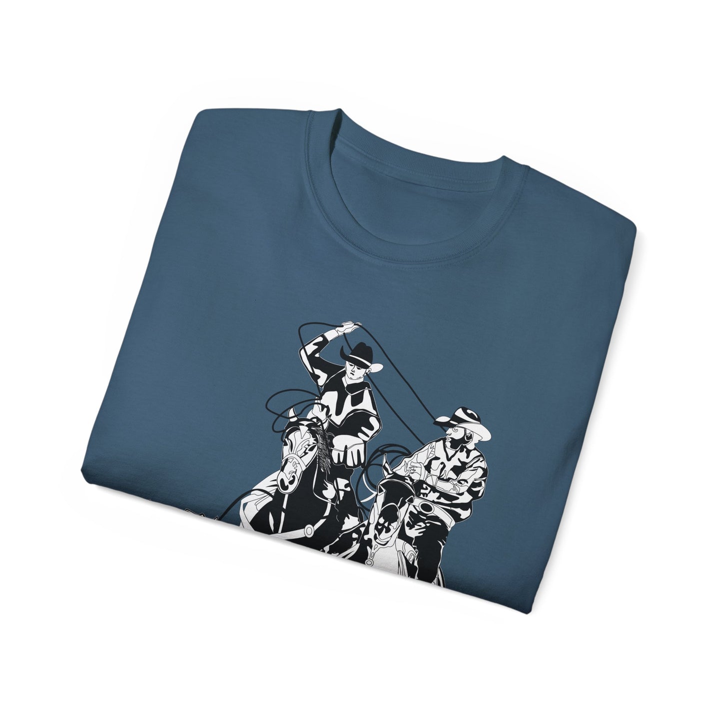 Unisex Ultra Cotton Tee - California Rodeo - Salinas Team Roping - BW