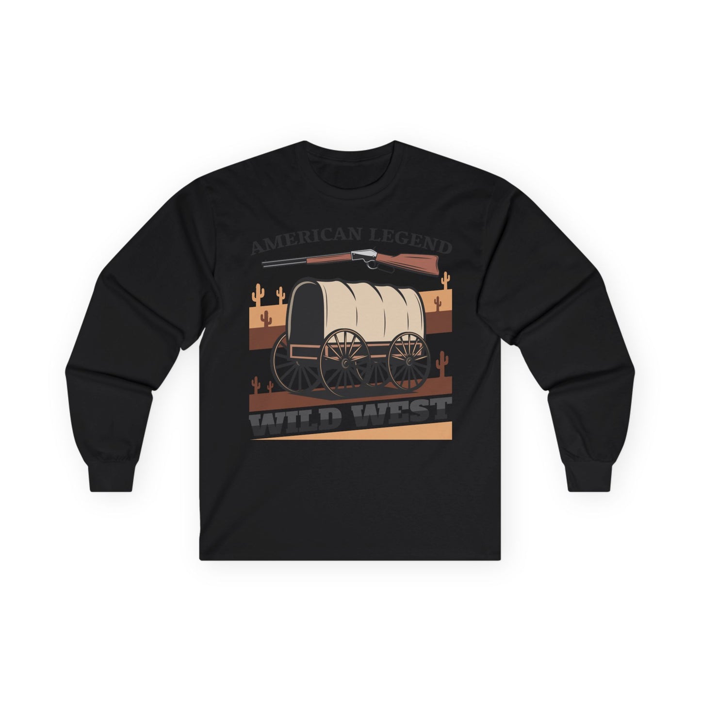 Unisex Ultra Cotton Long Sleeve Tee - American Legend - Wild West