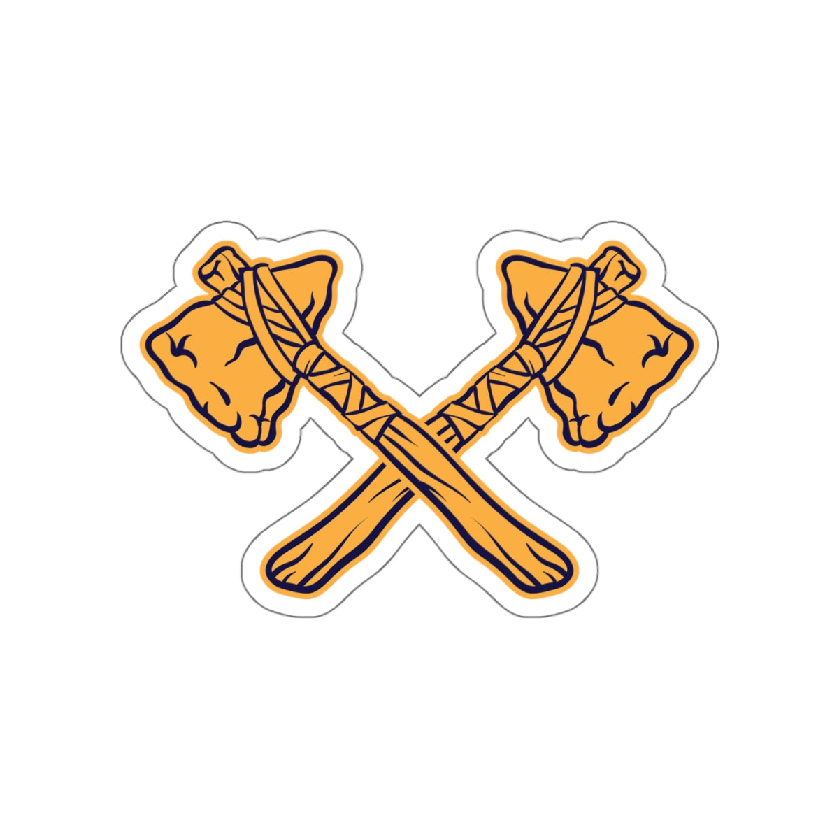Die-cut stickers - Crossed Tomahawks