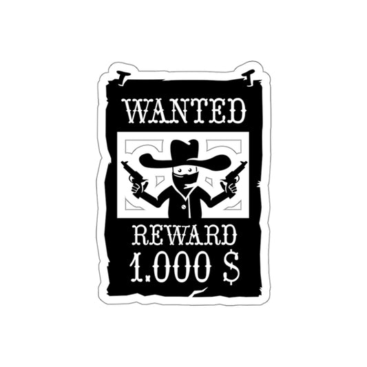 Die-cut stickers - Wanted Poster X 300