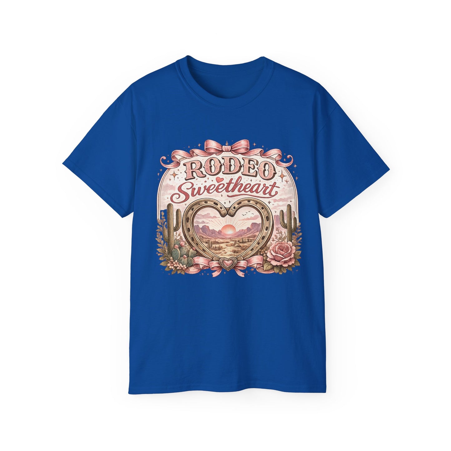 T-Shirt - Rodeo sweetheart with desert blooms