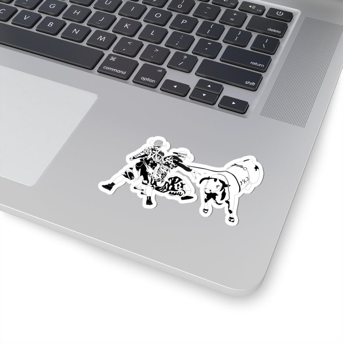 Kiss-Cut Stickers - Clowns and Bull - BW