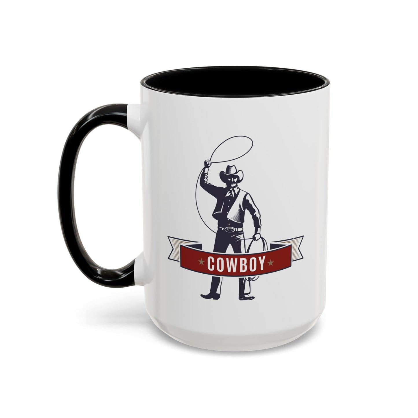 Accent Coffee Mug (11, 15oz) - Cowboy - The Wild West