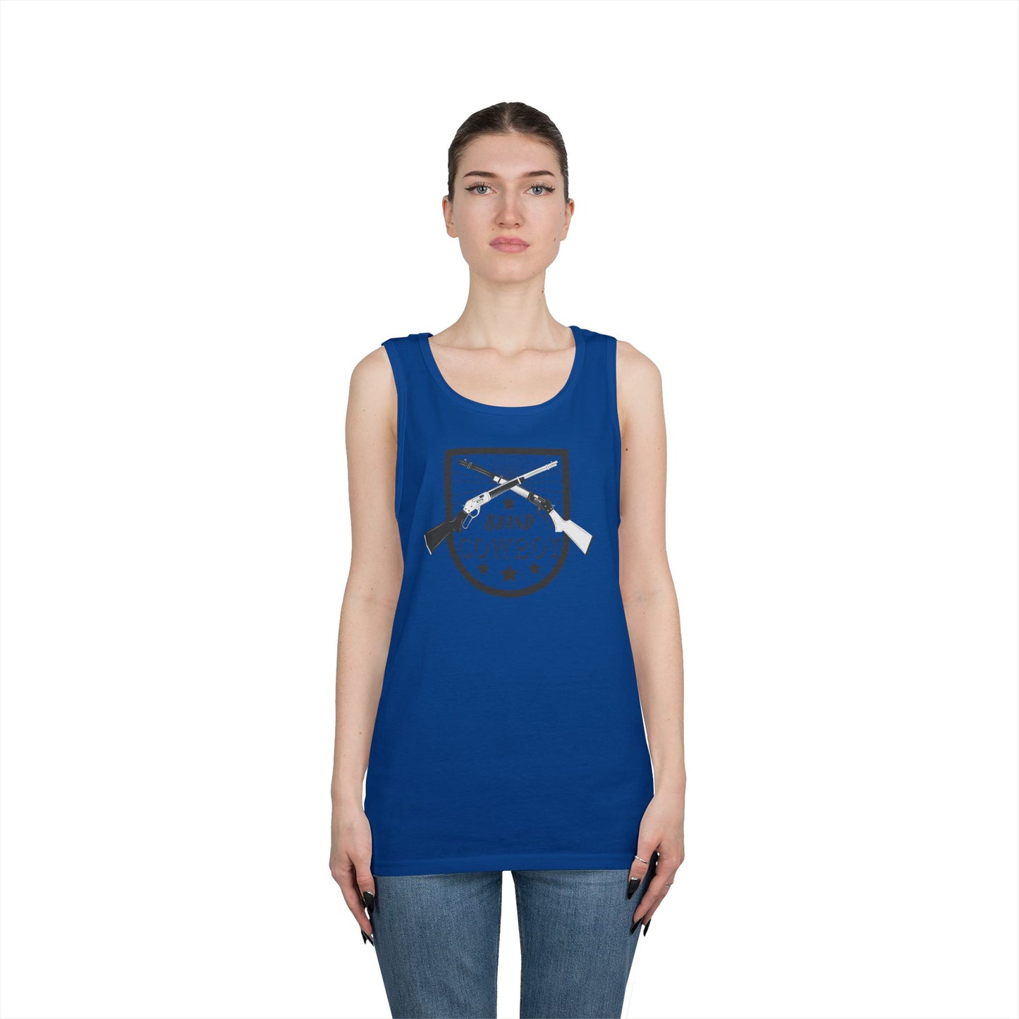 Unisex Heavy Cotton Tank Top - Brand Cowboy