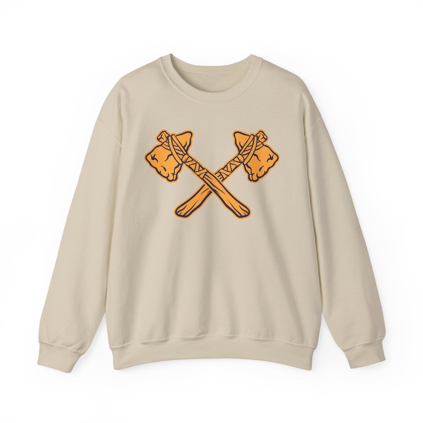 Crewneck Sweatshirt - Crossed Tomahawks