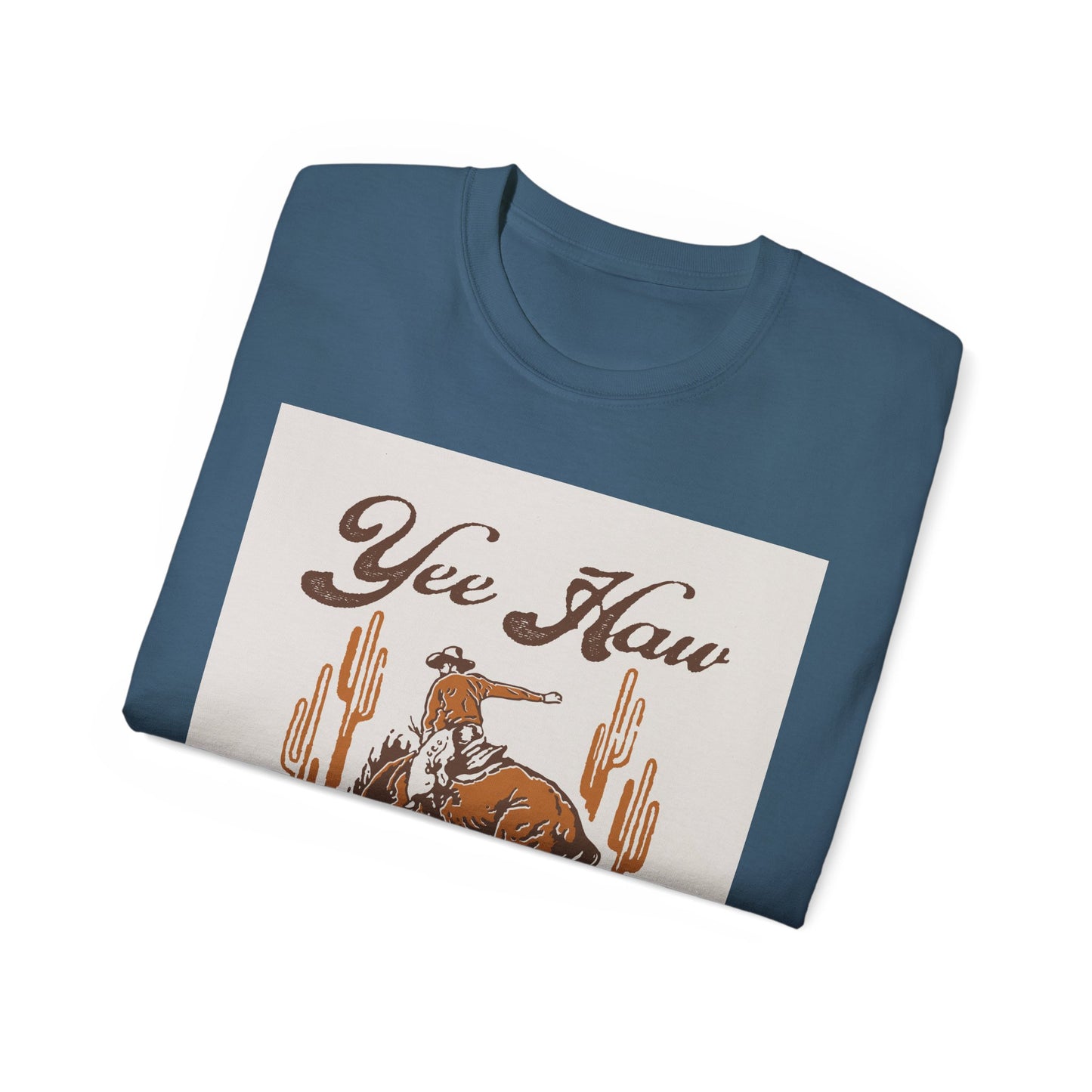 Unisex Ultra Cotton Tee - Wild West Cowboy - Yee Haw