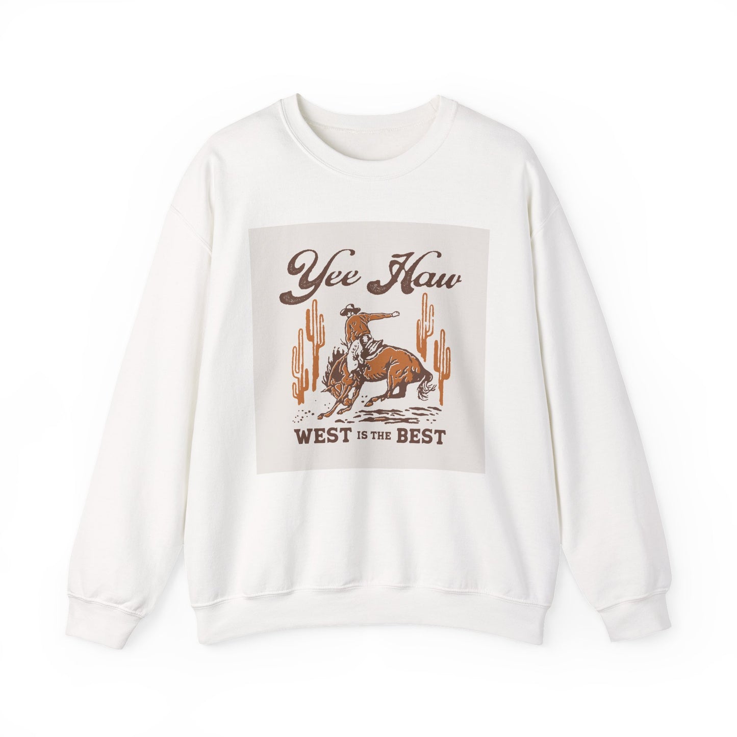 Crewneck Sweatshirt - Wild West Cowboy - Yee Haw