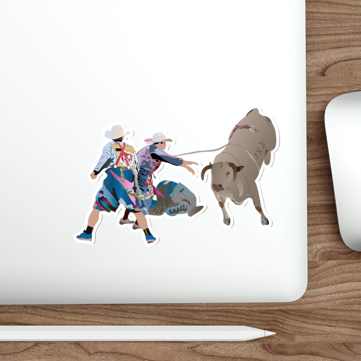 Die-cut stickers - Clowns and Bull