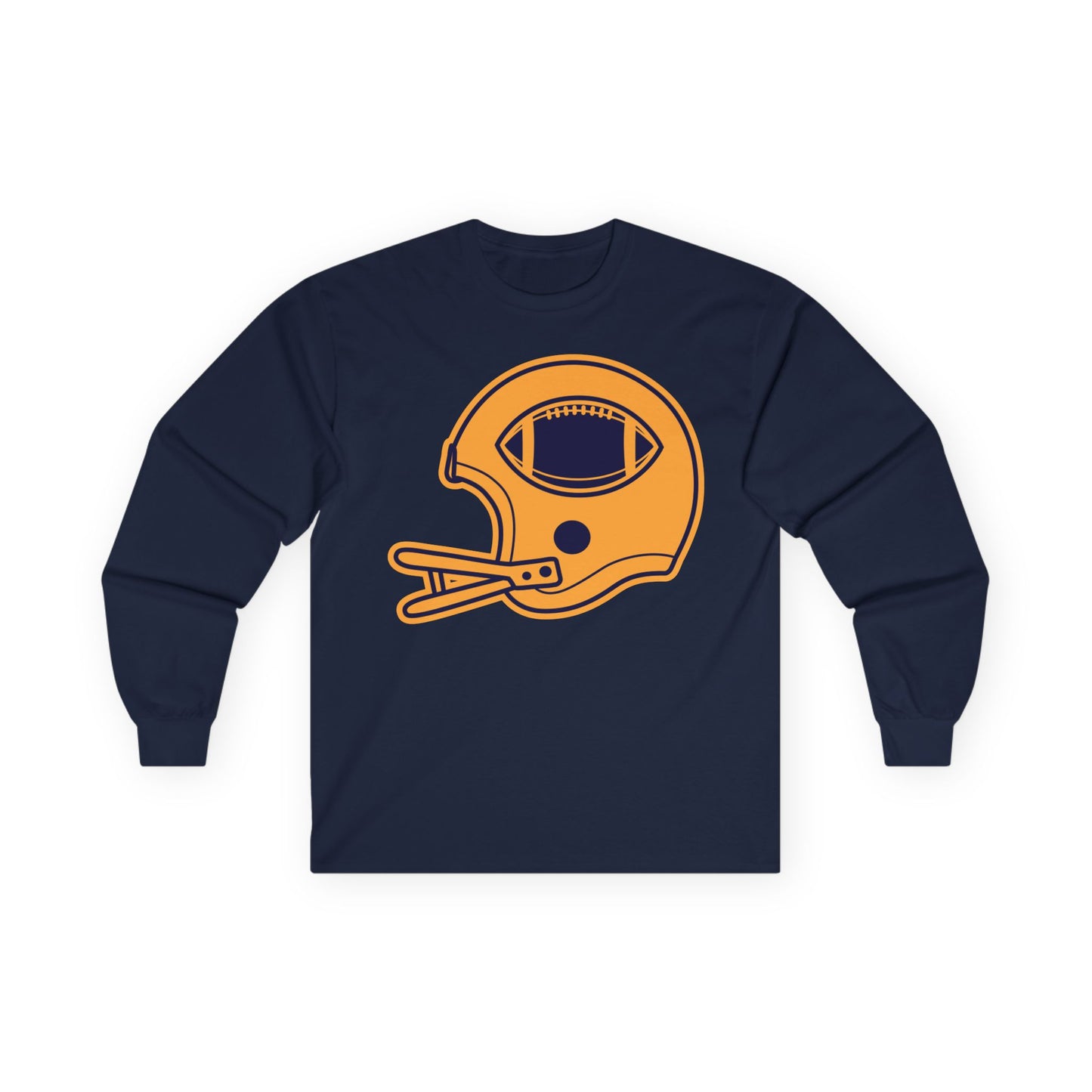 Unisex Ultra Cotton Long Sleeve Tee - Football Helmet