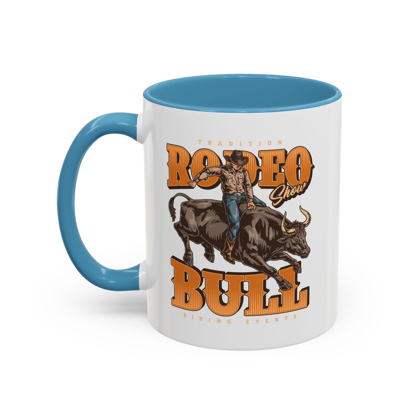 Accent Coffee Mug (11, 15oz) - Tradition Rodeo Show - Bull Riding Events