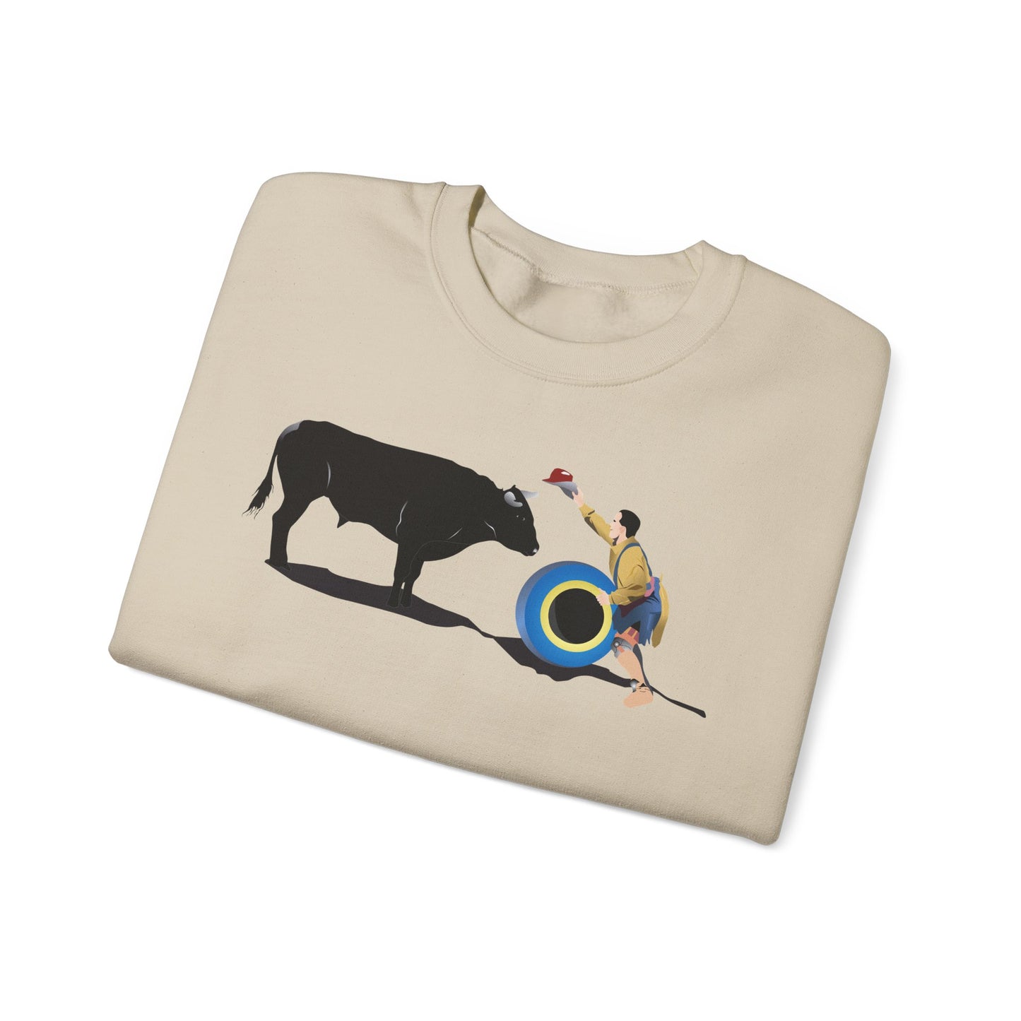 Crewneck Sweatshirt - Clown and Bull