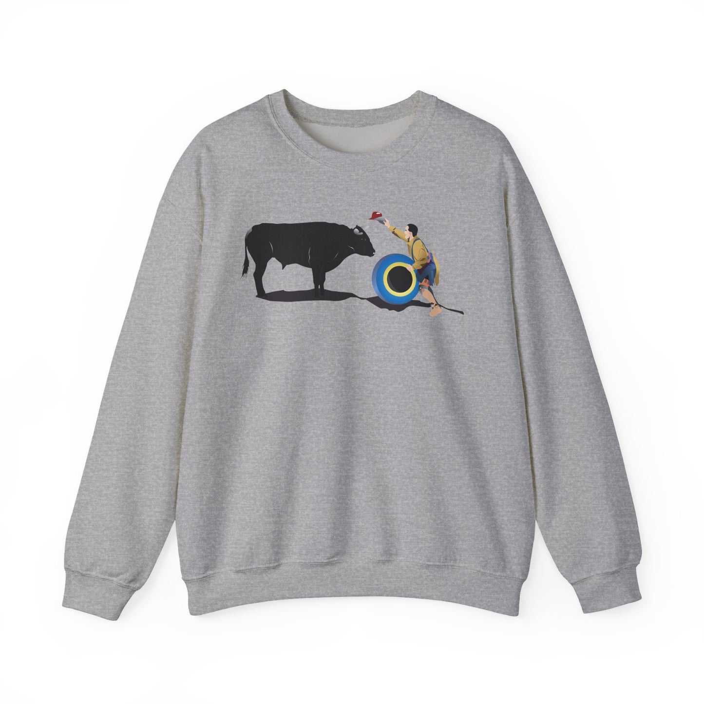 Crewneck Sweatshirt - Clown and Bull