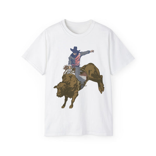 Unisex Ultra Cotton Tee - Cowboy - Rodeo