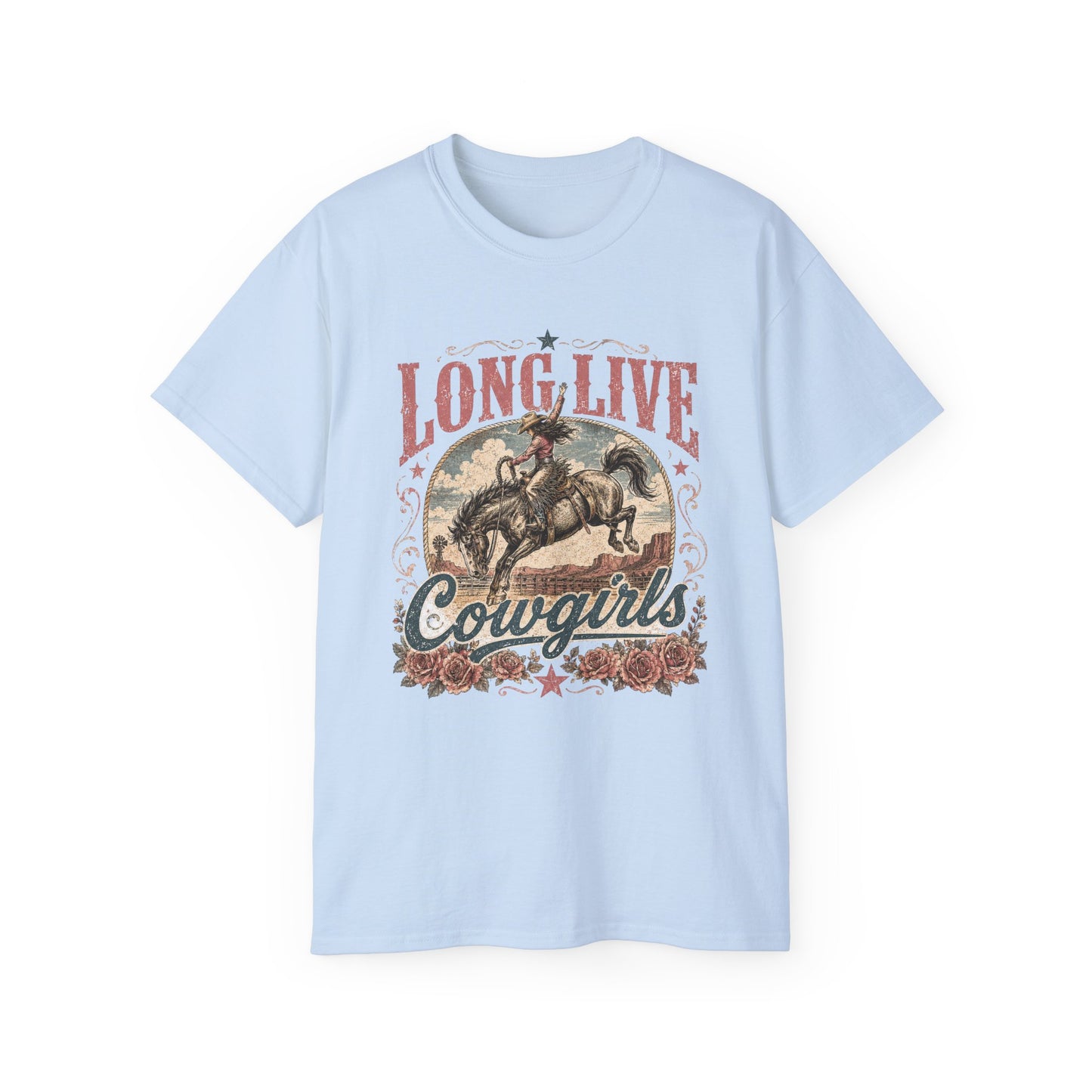 T-Shirt - Long live cowgirls rodeo spirit