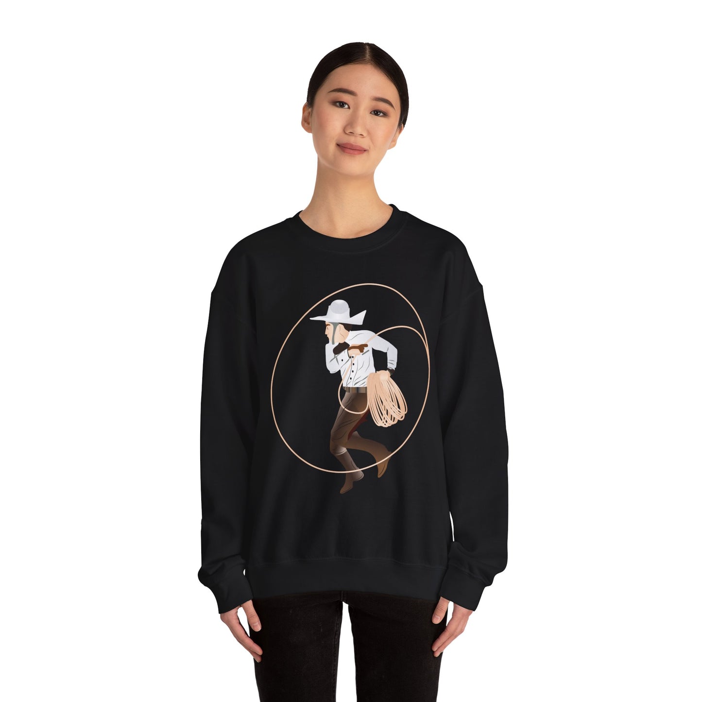Crewneck Sweatshirt - Rodeo - Mexican Cowboy - Lariat