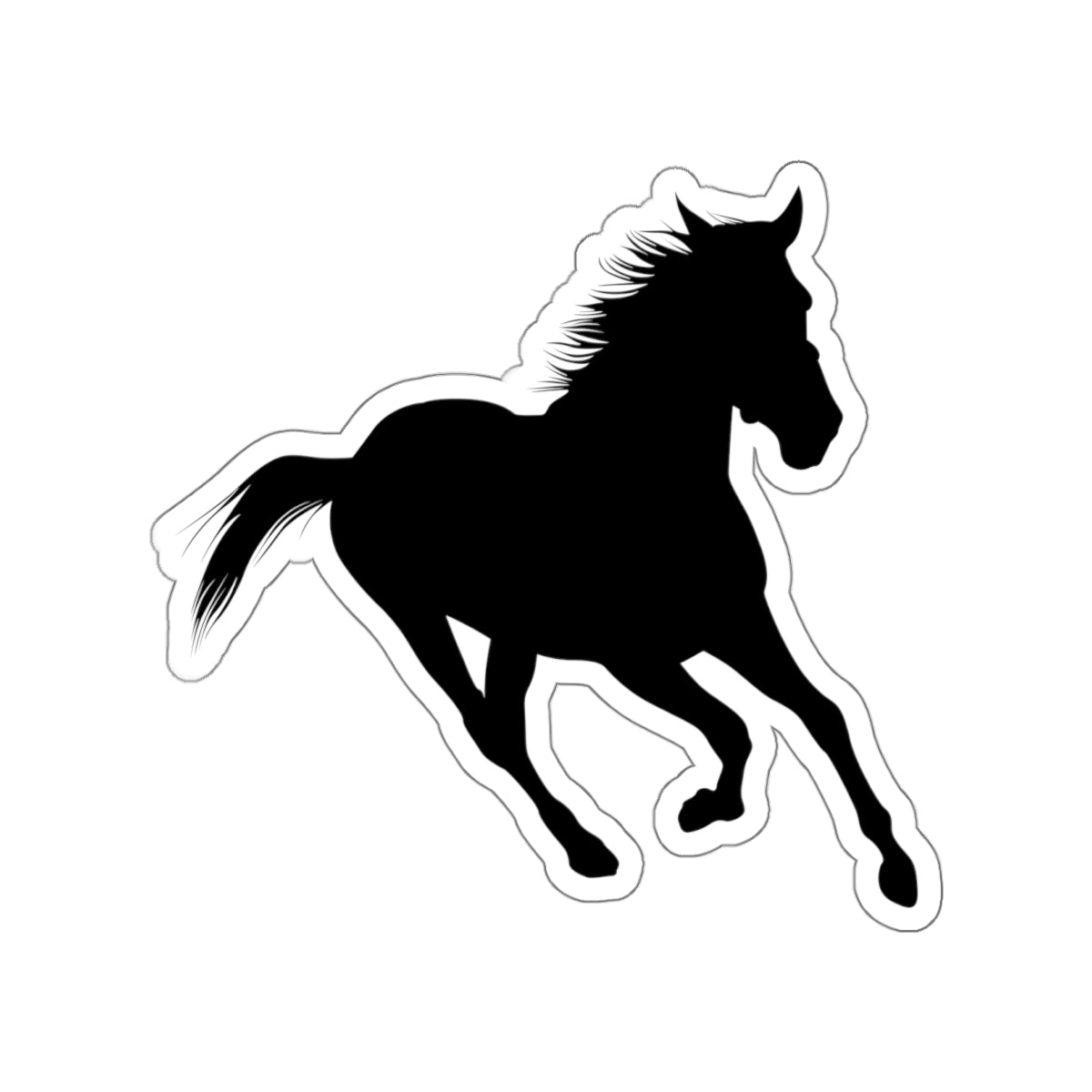 Die-cut stickers - Wild Horse - Running Leaning Left X 300