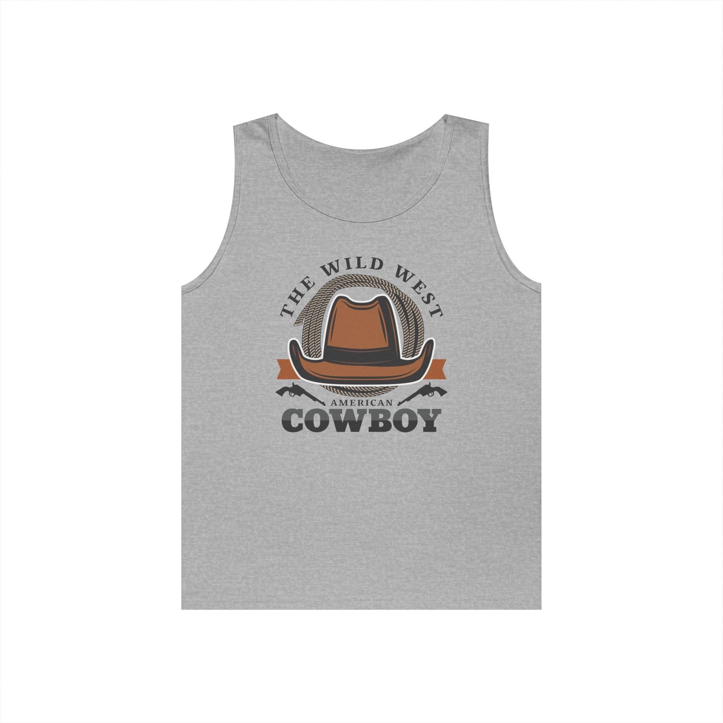 Unisex Heavy Cotton Tank Top - The Wild West - American Cowboy