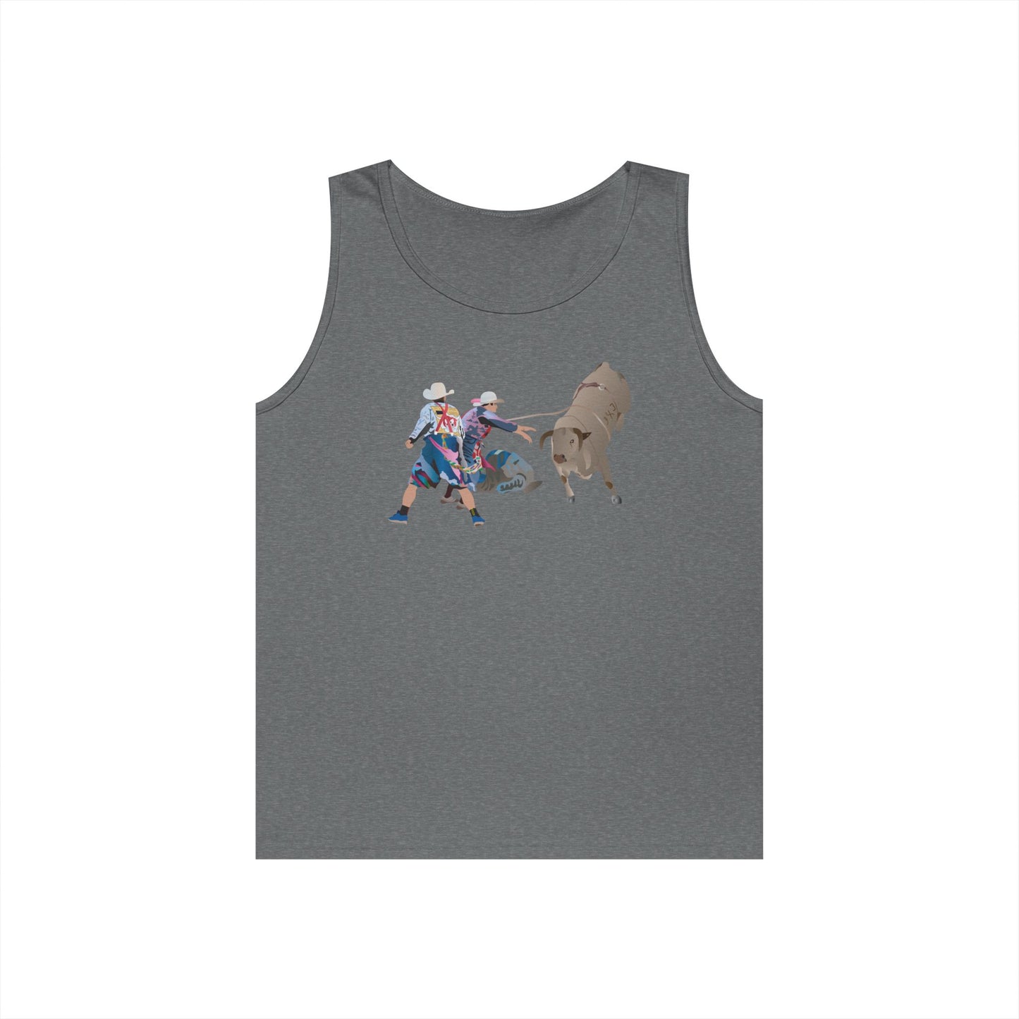 Unisex Heavy Cotton Tank Top - Clowns and Bull