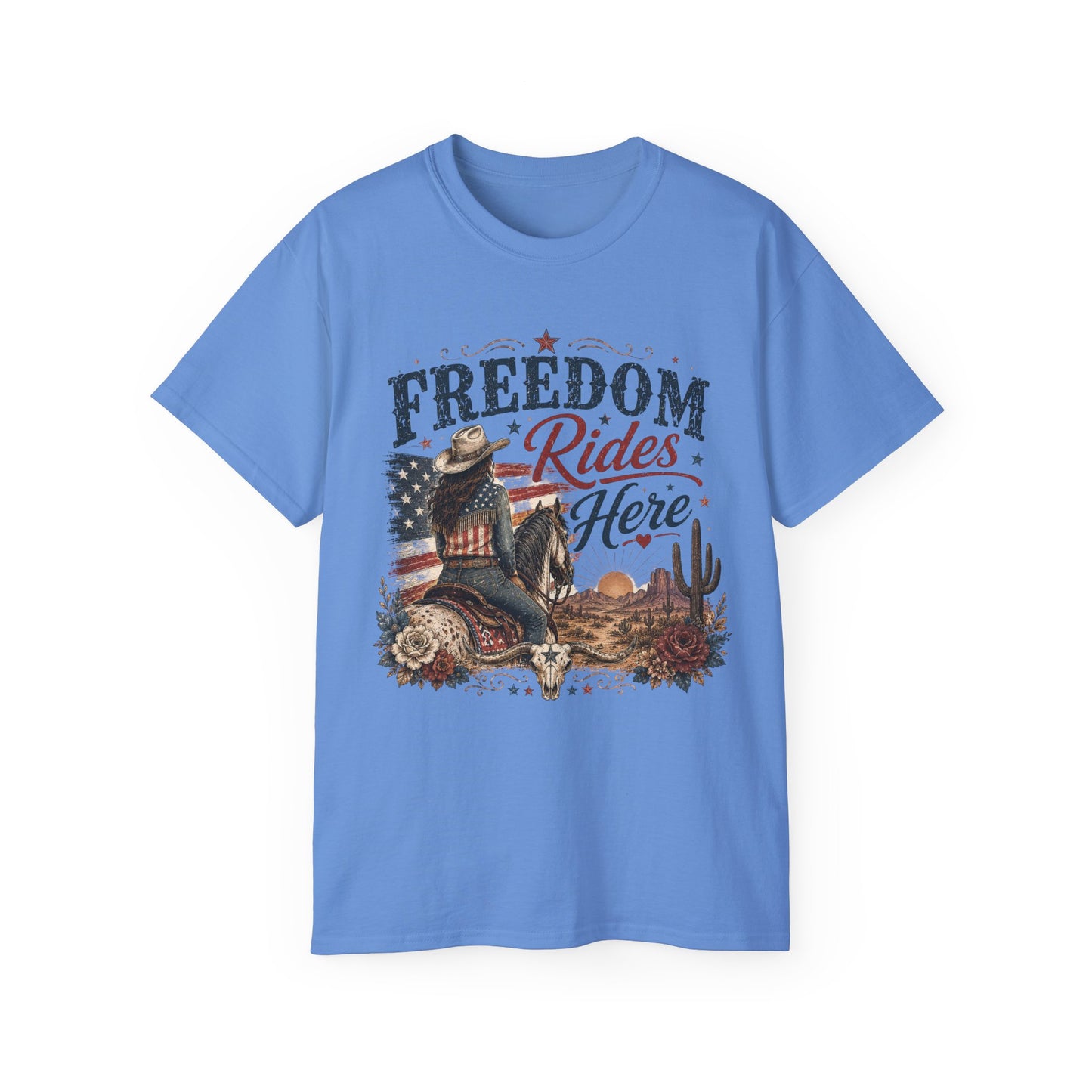 T-Shirt - Freedom Rides Here