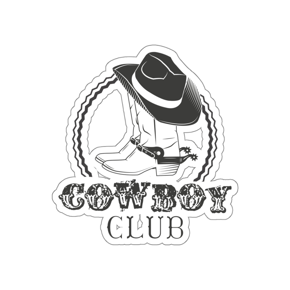 Die-cut stickers - Cowboy Club