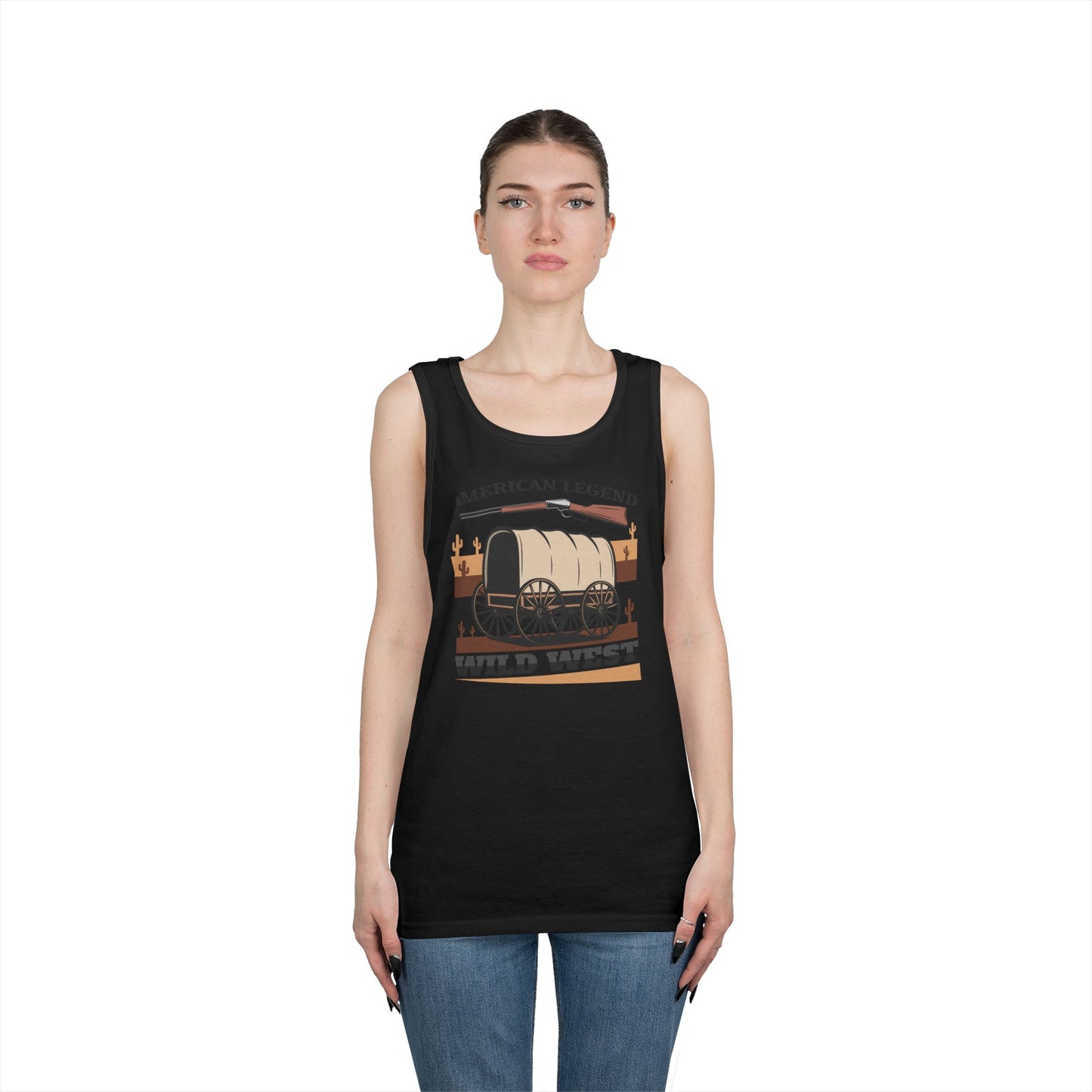 Unisex Heavy Cotton Tank Top - American Legend - Wild West