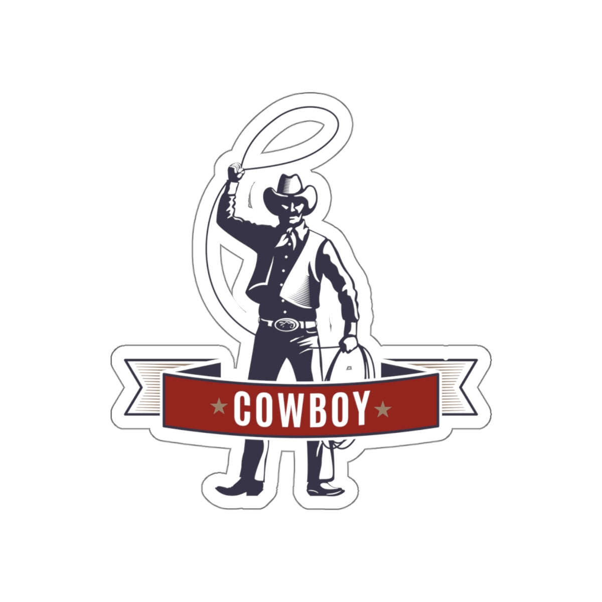 Die-cut stickers - Cowboy - The Wild West