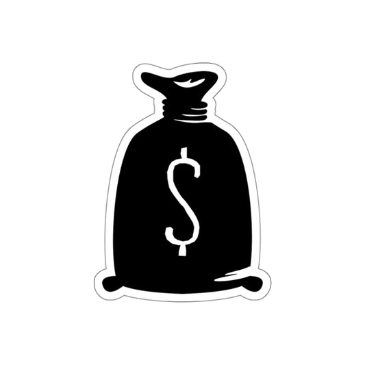 Die-cut stickers - Bank Money Bag X 300