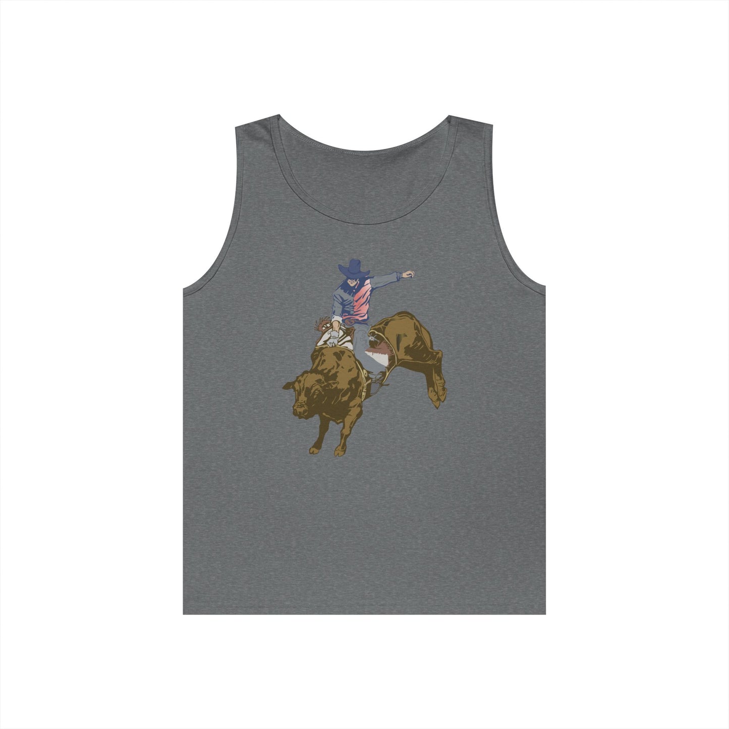 Unisex Heavy Cotton Tank Top - Cowboy - Rodeo
