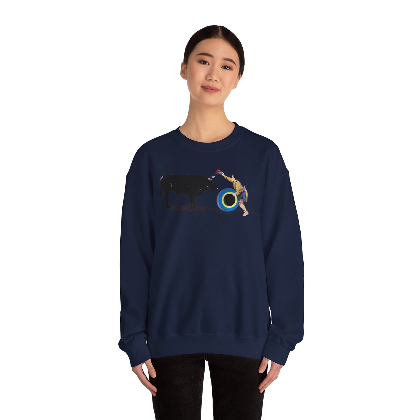 Crewneck Sweatshirt - Clown and Bull