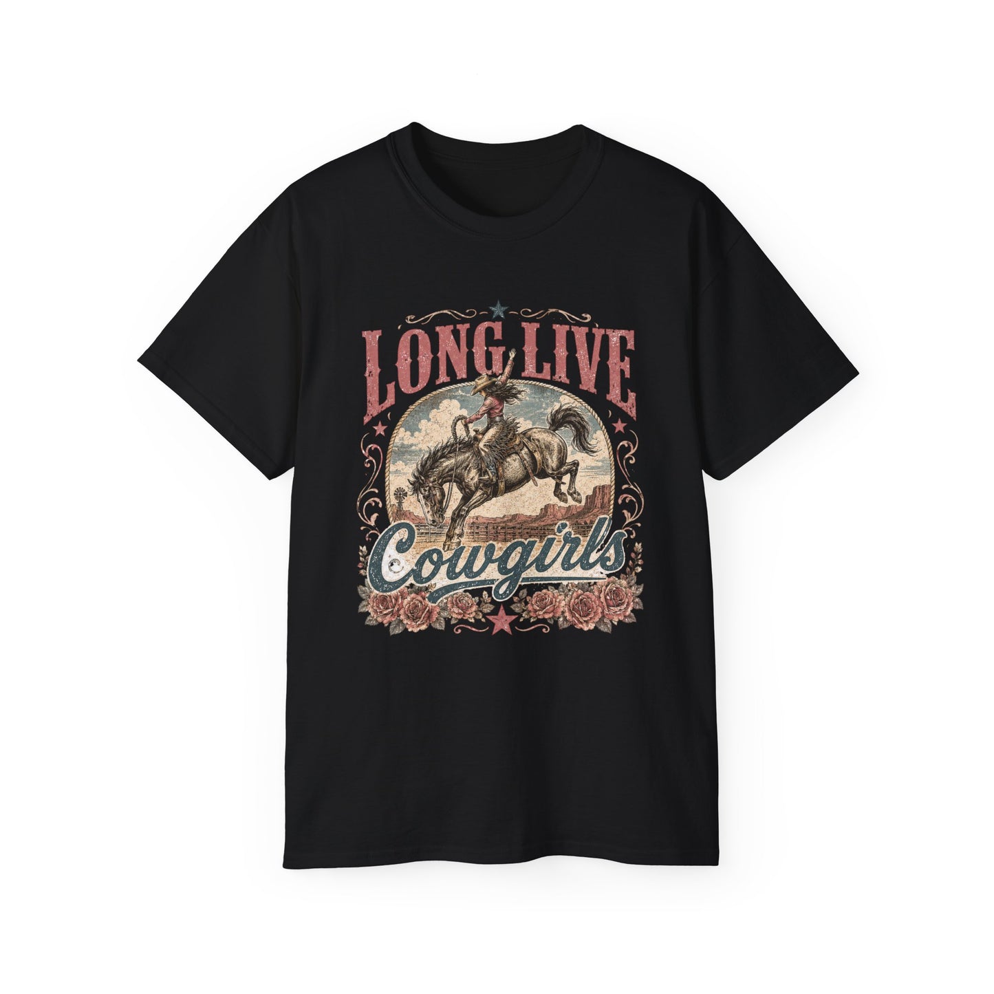 T-Shirt - Long live cowgirls rodeo spirit