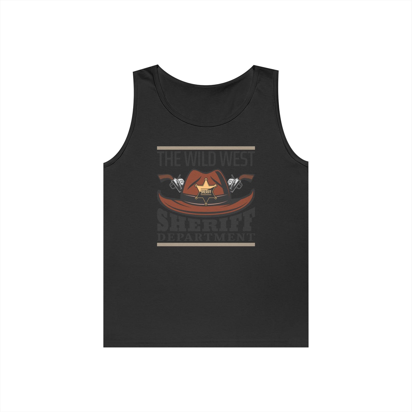 Unisex Heavy Cotton Tank Top - The Wild West - Sheriff Department