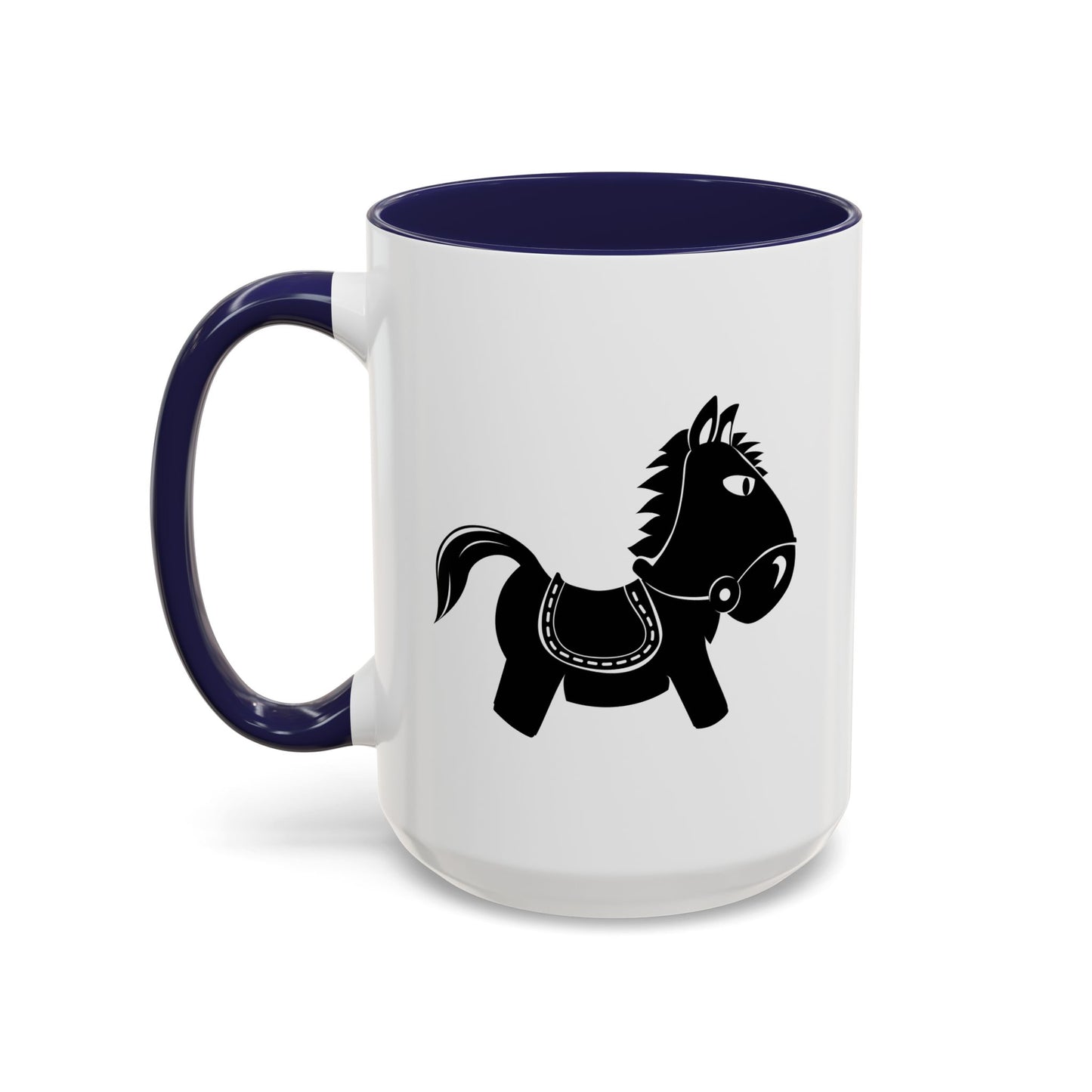Accent Coffee Mug (11, 15oz) - Kids Rocking Horse X 300