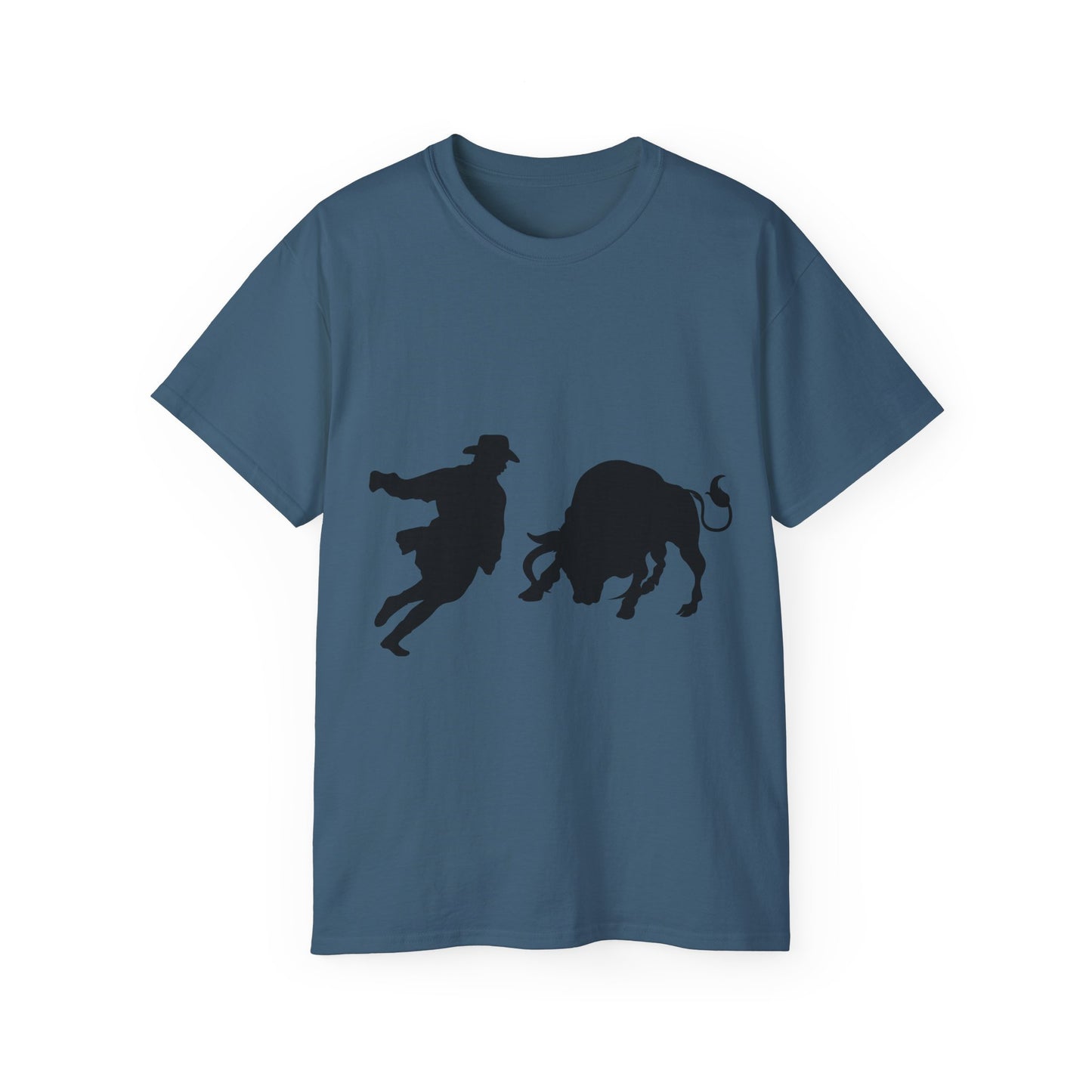 Unisex Ultra Cotton Tee - Clown and Bull - Silhouette