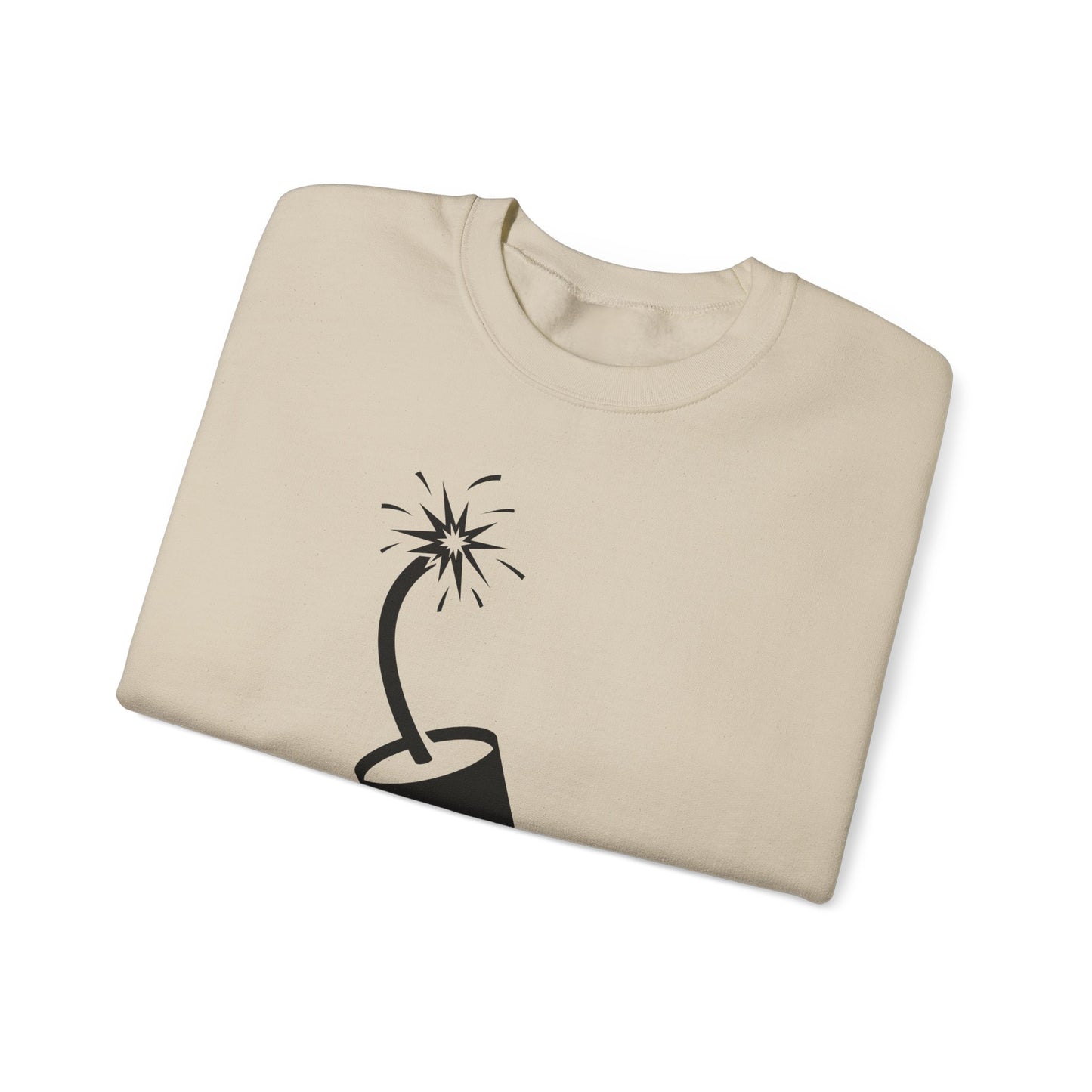 Crewneck Sweatshirt - Dynamite Stick w Burng Fuse X 300