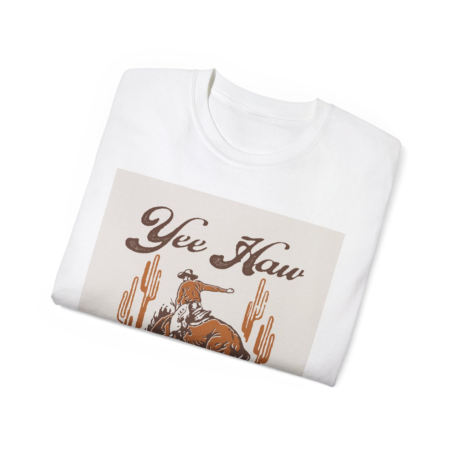 Unisex Ultra Cotton Tee - Wild West Cowboy - Yee Haw