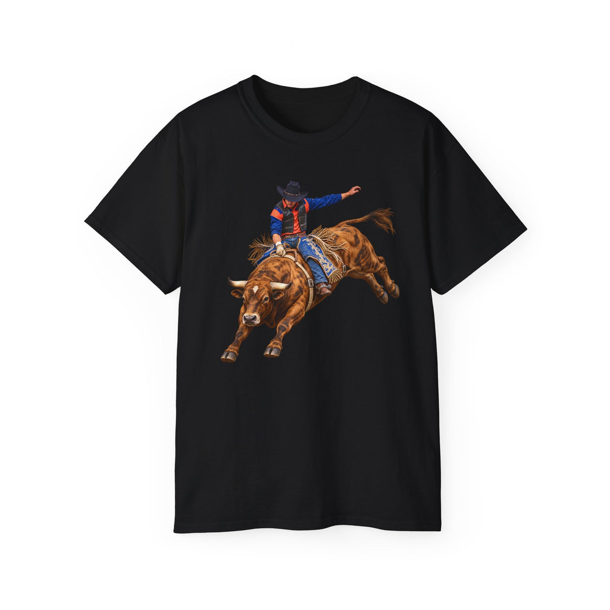 Unisex Ultra Cotton Tee - Cowboy - Rodeo - 3D