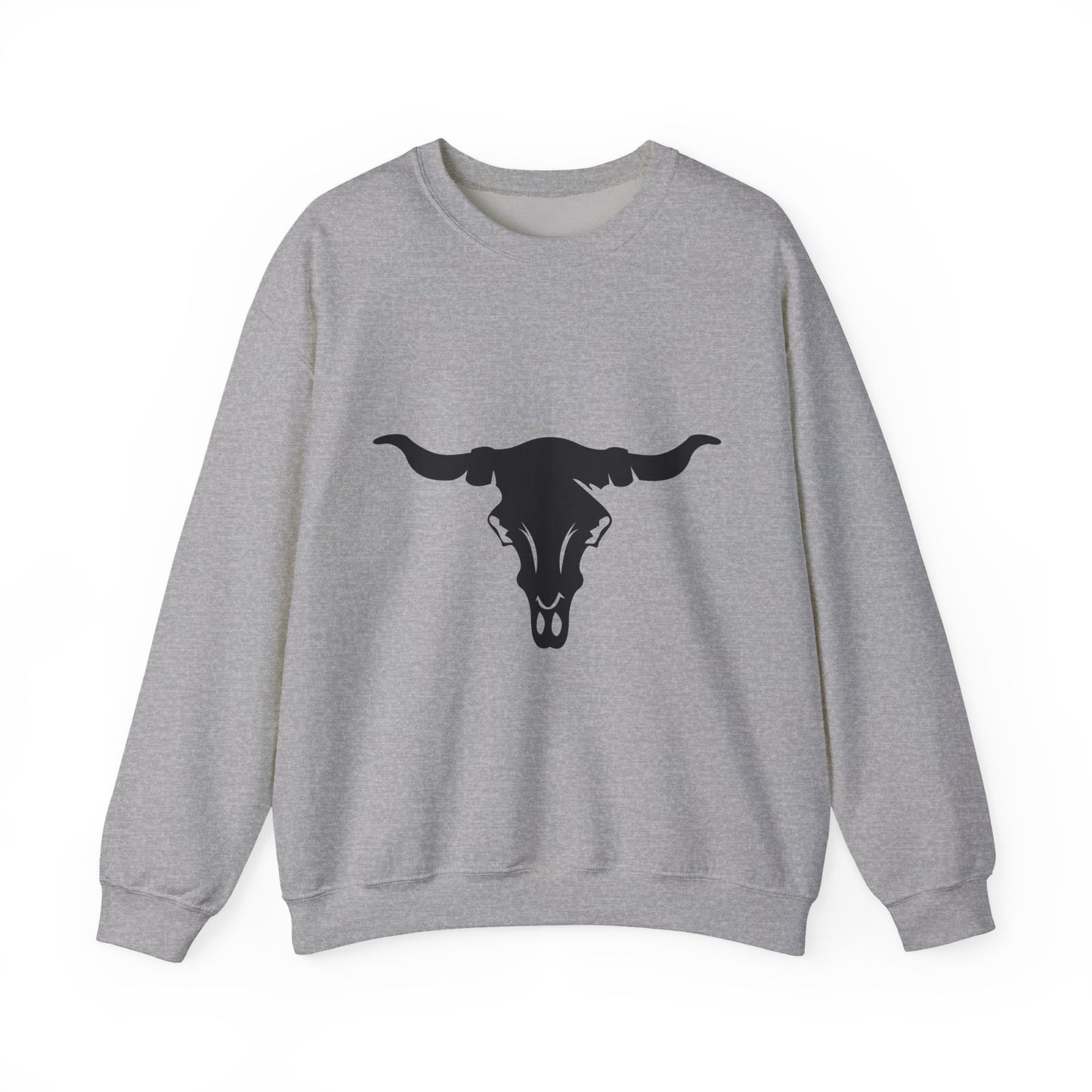Crewneck Sweatshirt - Cattle Skull X 300