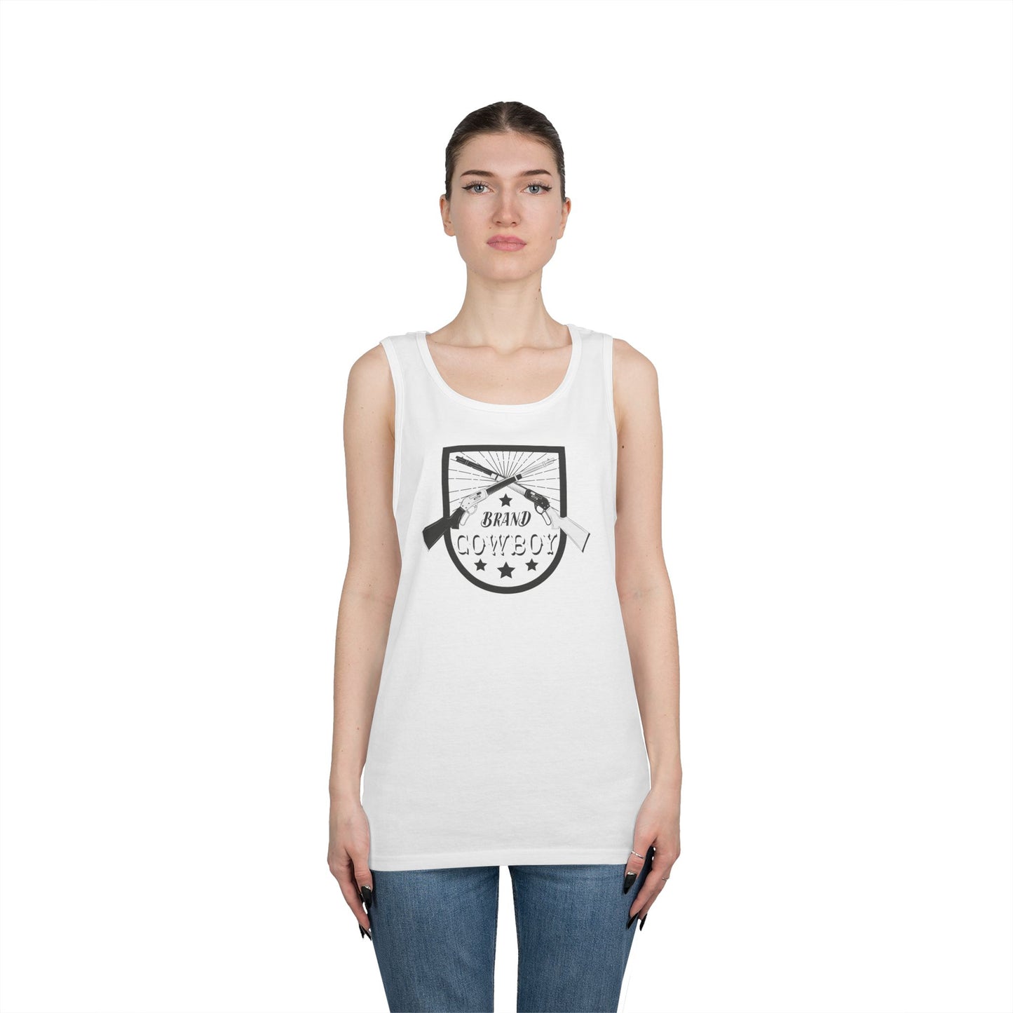 Unisex Heavy Cotton Tank Top - Brand Cowboy