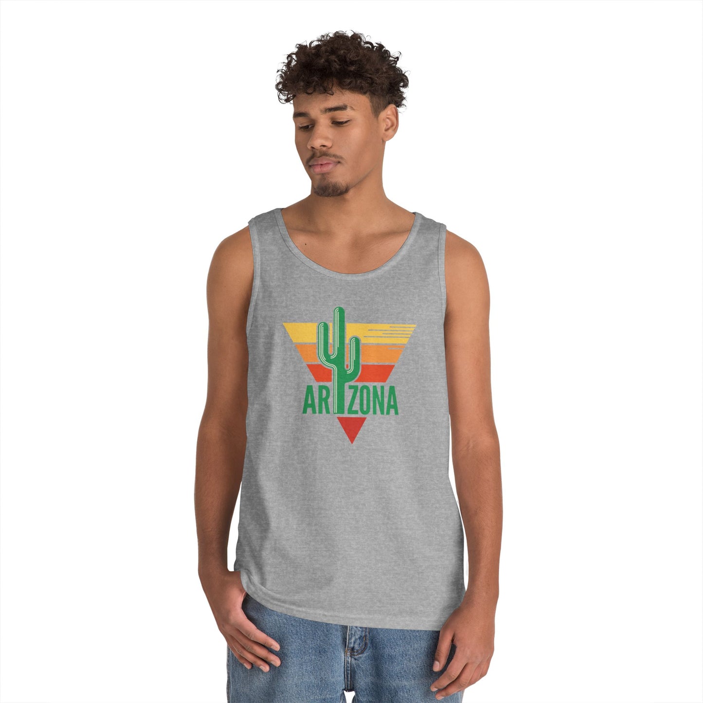 Unisex Heavy Cotton Tank Top - Arizona - Nature Green