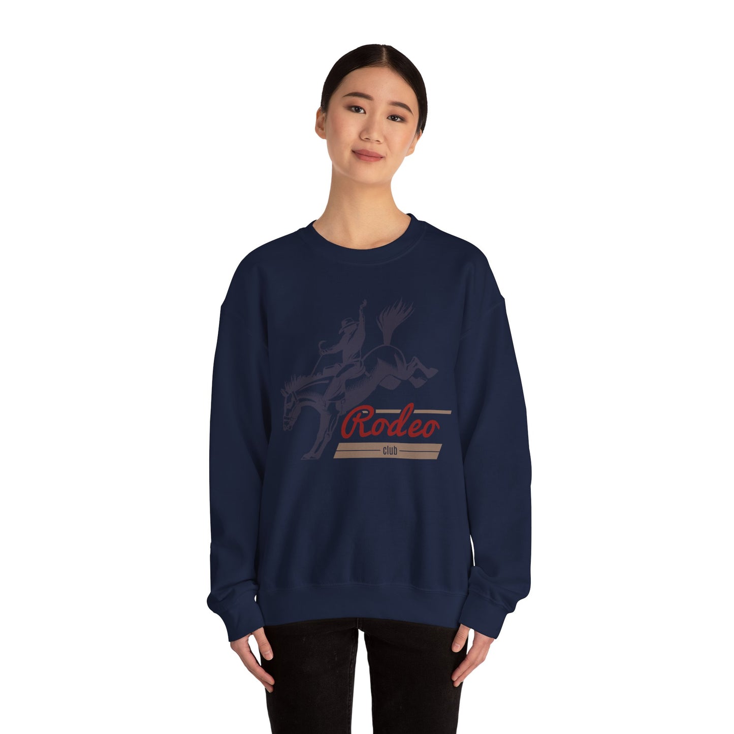 Crewneck Sweatshirt - Western Cowboy - Rodeo Club