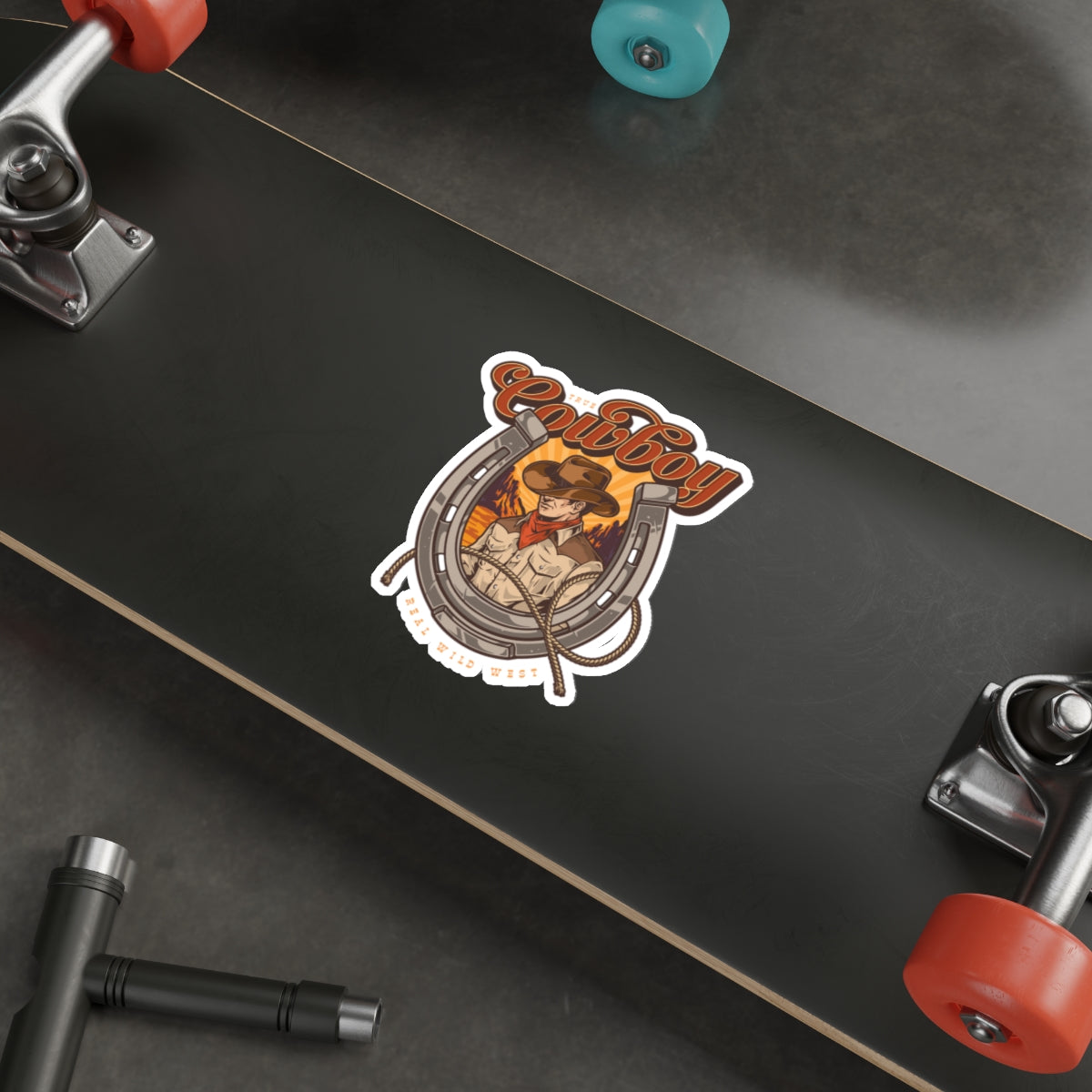 Die-cut stickers - True Cowboy - Real Wild West