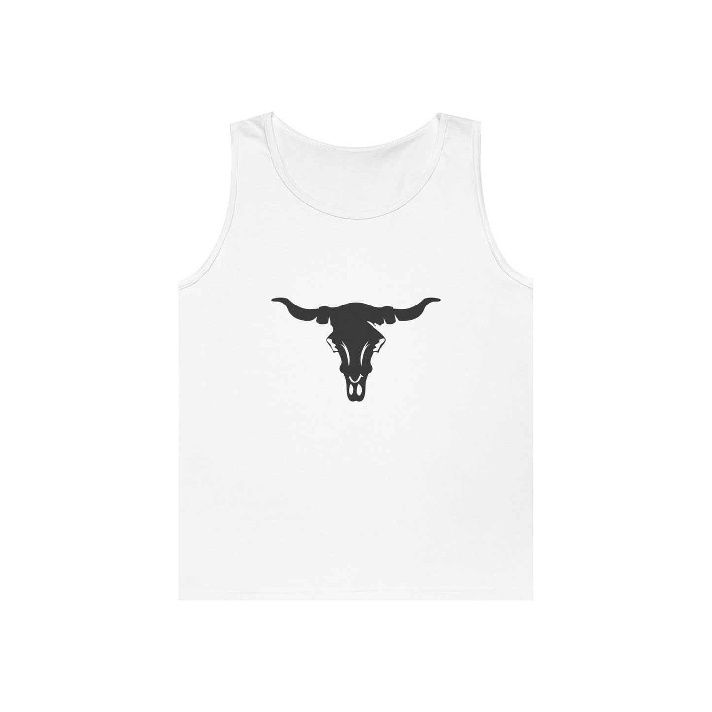 Unisex Heavy Cotton Tank Top - Cattle Skull X 300