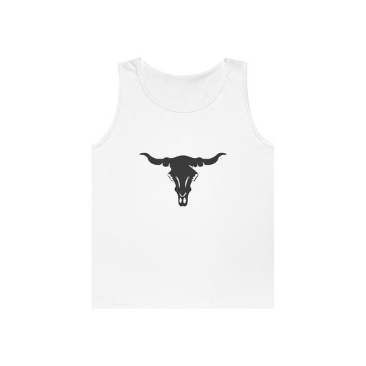 Unisex Heavy Cotton Tank Top - Cattle Skull X 300