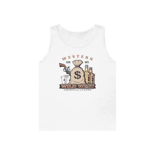 Unisex Heavy Cotton Tank Top - Western - Wild West - American Legend
