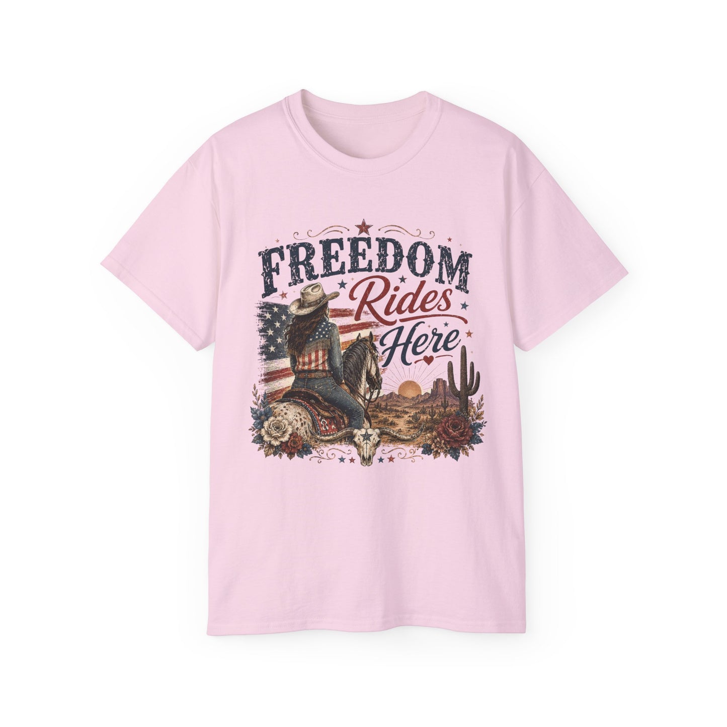 T-Shirt - Freedom Rides Here